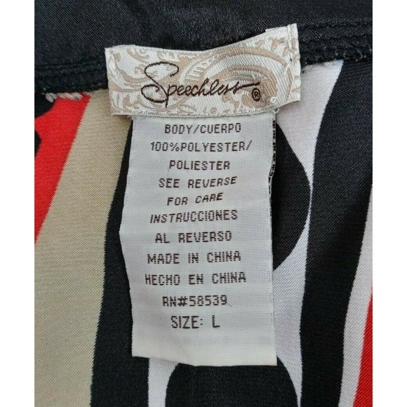 Speechless Square Neck Multi-Color Blouse With Retro Polka Dot Design Size Large - Picture 3 of 3